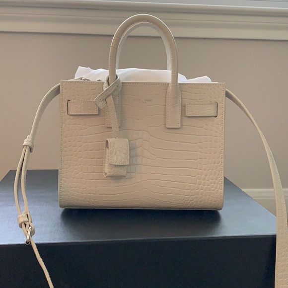 Yves Saint Laurent Handbags - Saint Laurent Nano Sac De Jour Shiny Crocodile